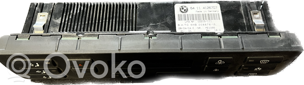 Gaisa kondicioniera / klimata kontroles / salona apsildes vadības bloks (salonā)