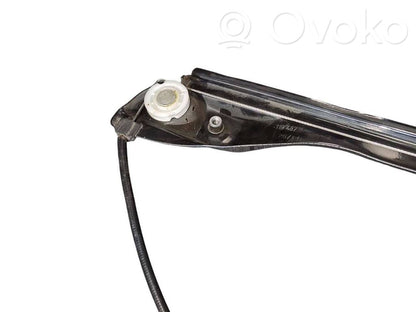 Rear electric window lift mechanism without motor