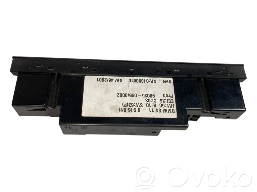 Gaisa kondicioniera / klimata kontroles / salona apsildes vadības bloks (salonā)