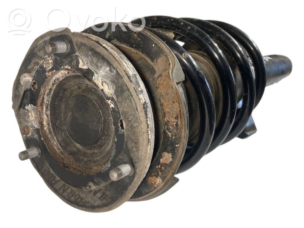 Front shock absorber with spring