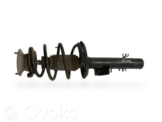 Front shock absorber with spring