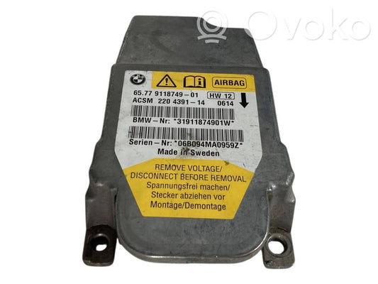 Gaisa spilvenu vadības bloks