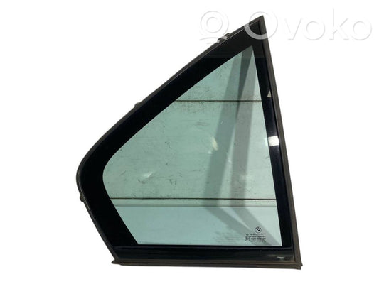 Small glass "A" in the rear door