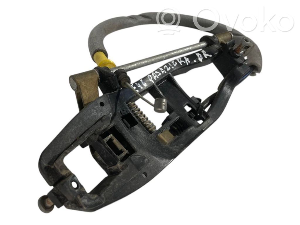 Holder/bracket for external opening handle at the front