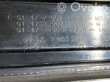 Priekšējā sliekšņa dekoratīvā apdare (iekšējā)