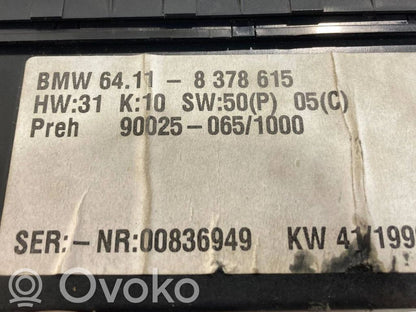 Gaisa kondicioniera / klimata kontroles / salona apsildes vadības bloks (salonā)