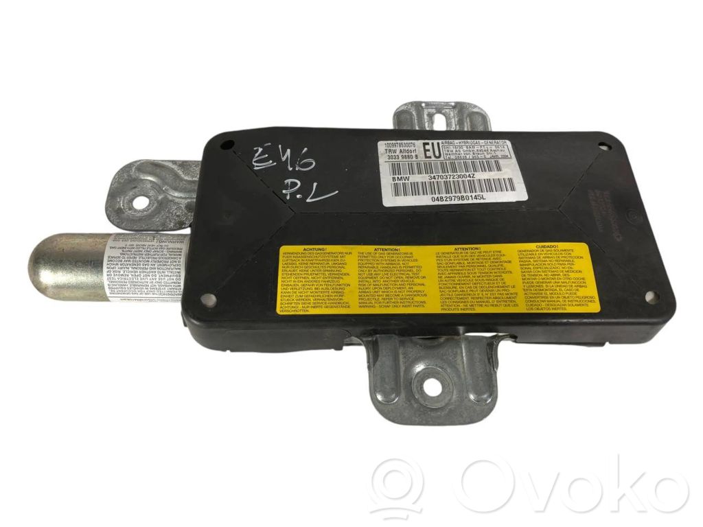 Priekšējo durvju drošības spilvens