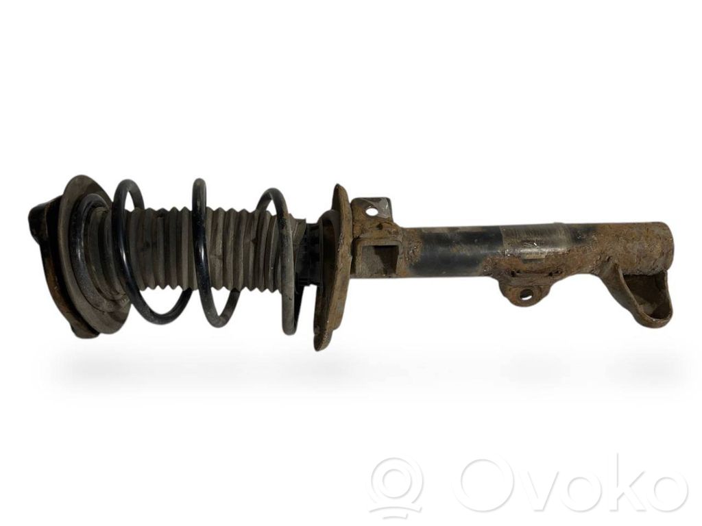 Front shock absorber with spring