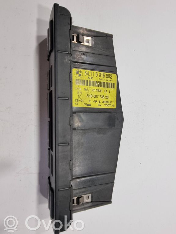 Air conditioning / climate control / interior heating control unit (in the passenger compartment)