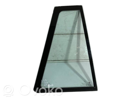 Small glass "A" in the rear door