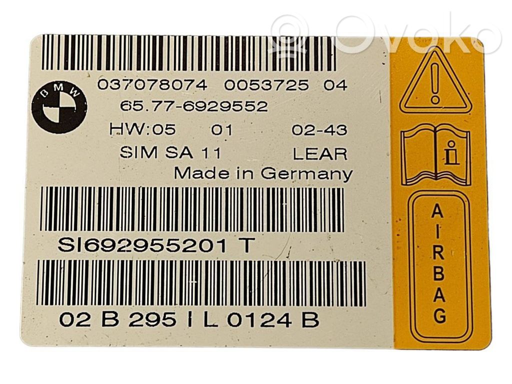 Gaisa spilvenu vadības bloks