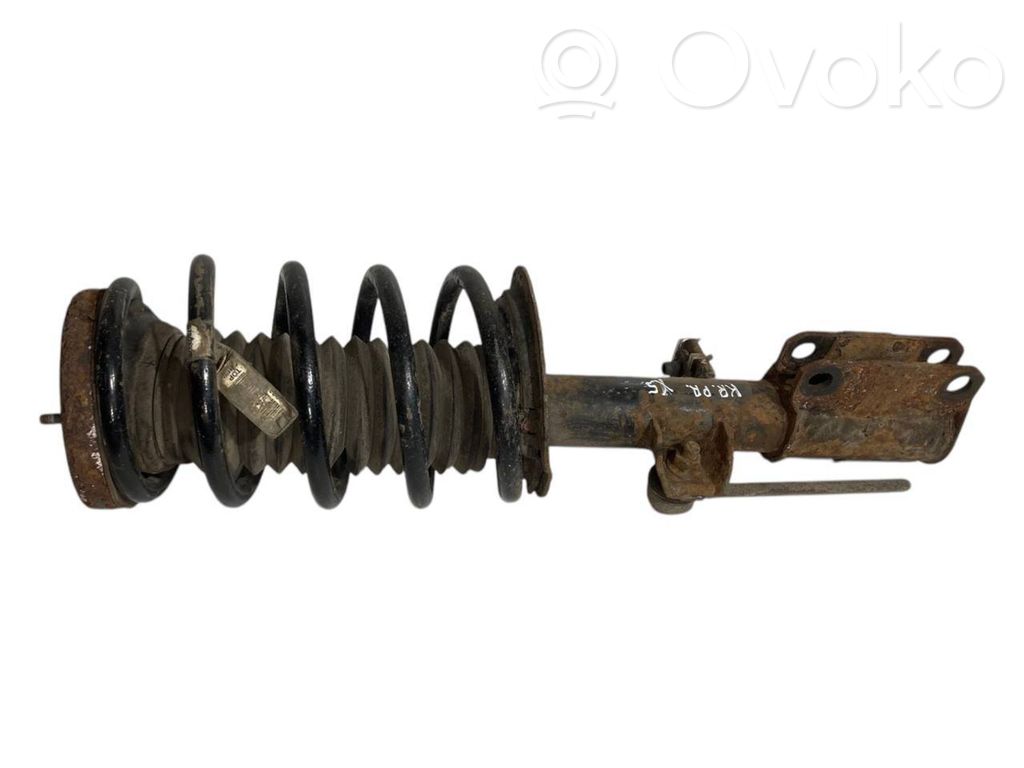 Front shock absorber with spring