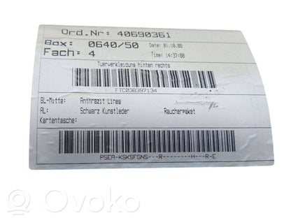 Apšuvums aizmugurējām durvīm