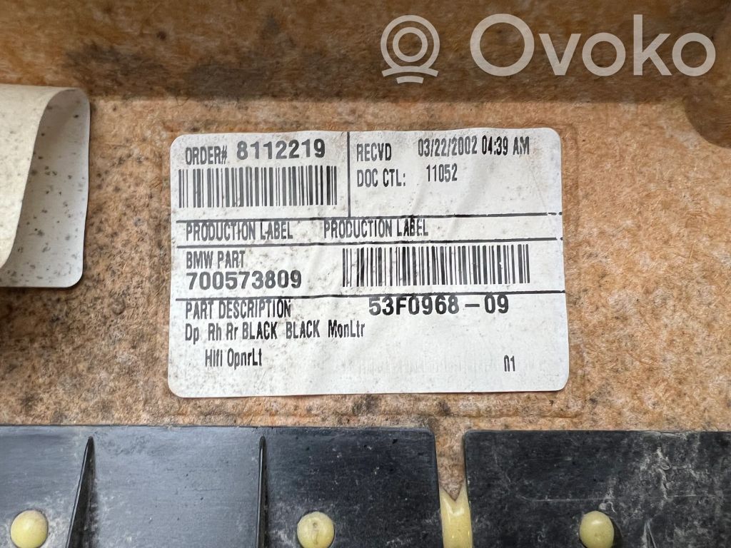 Apšuvums aizmugurējām durvīm