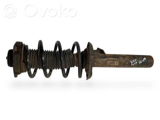 Priekšpusē amortizators ar atsperi