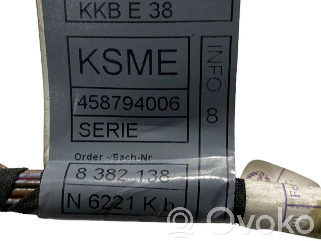 Aizmugurējo durvju vadu instalācija