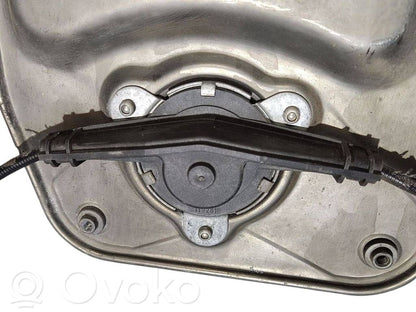 Rear electric window lift mechanism without motor