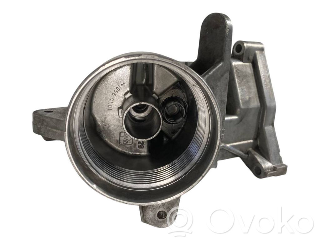 Oil filter holder/cooler