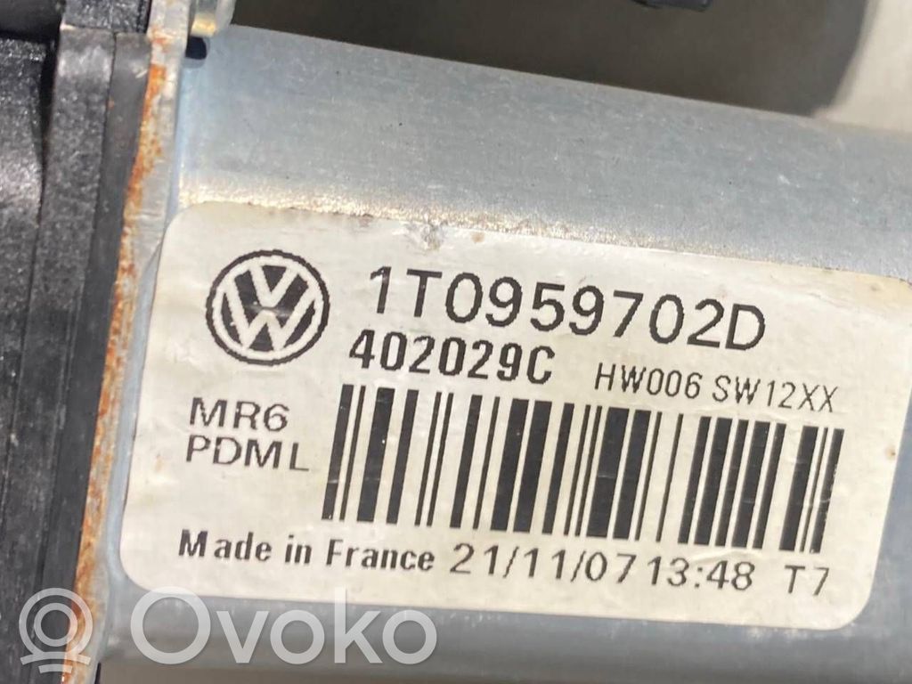Priekšpusē elektriskā loga pacelšanas mehānisma komplekts
