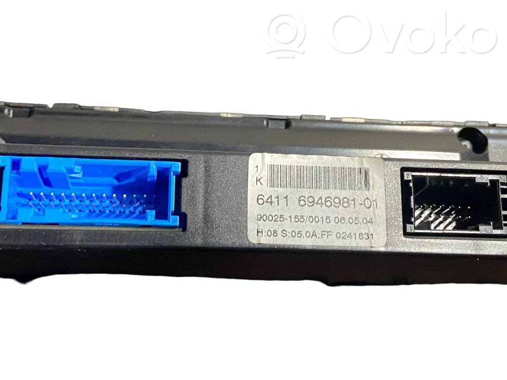 Gaisa kondicioniera / klimata kontroles / salona apsildes vadības bloks (salonā)