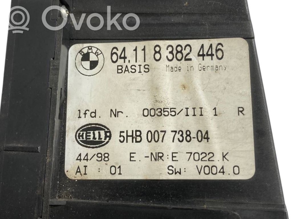 Gaisa kondicioniera / klimata kontroles / salona apsildes vadības bloks (salonā)