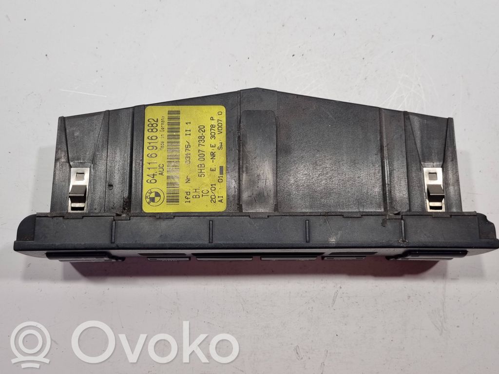 Gaisa kondicioniera / klimata kontroles / salona apsildes vadības bloks (salonā)