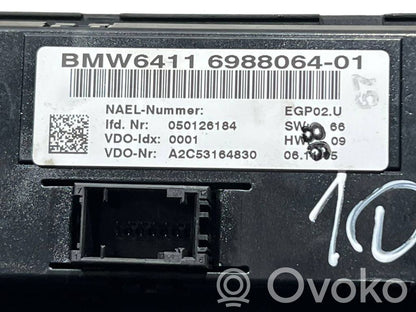 Gaisa kondicioniera / klimata kontroles / salona apsildes vadības bloks (salonā)